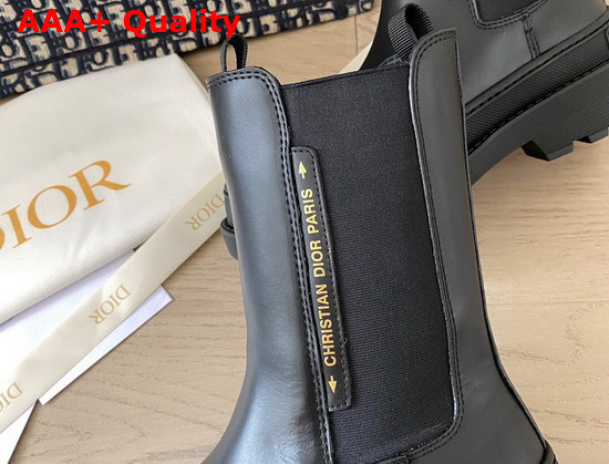 Dior Trial Ankle Boot Black Calfskin Replica