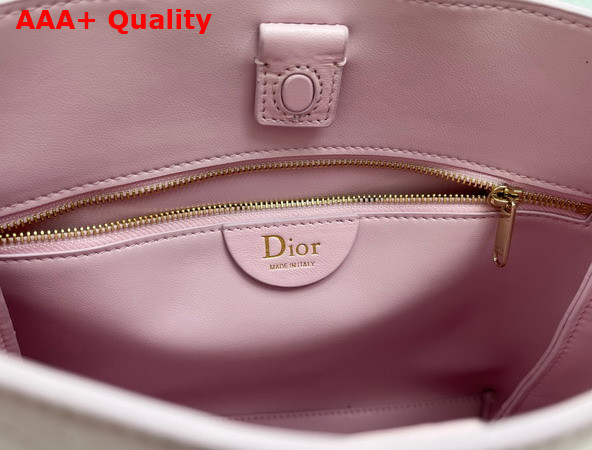 Dior Trianon Bag with Chain Rose Songe Flat Macrocannage Lambskin Replica