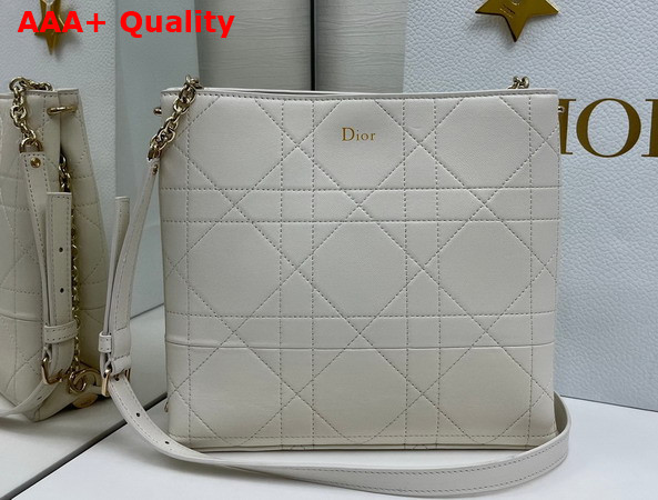 Dior Trianon Bag with Chain Trench Flat Macrocannage Lambskin Replica