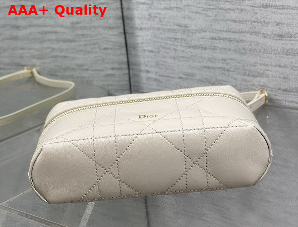 Dior Trianon Soft Vanity Mini Bag Craie Flat Macrocannage Lambskin Replica