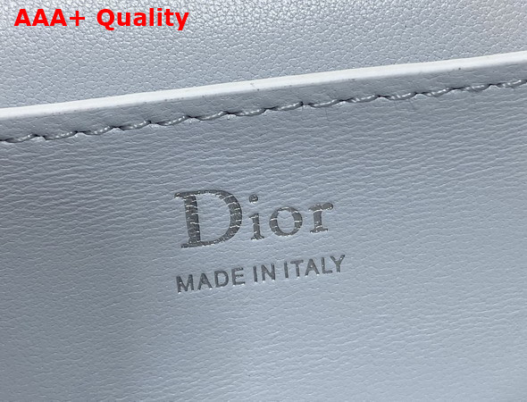 Dior Trianon Soft Vanity Mini Bag Ice Blue Flat Macrocannage Lambskin Replica