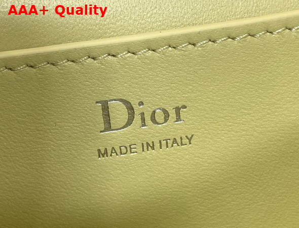 Dior Trianon Soft Vanity Mini Bag Yellow Flat Macrocannage Lambskin Replica