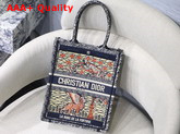 Dior Vertical Dior Book Tote Tarot Embroidered Canvas Bag Replica