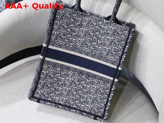 Dior Vertical Dior Book Tote Tarot Embroidered Canvas Bag Replica