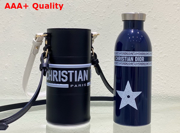 Dior Vibe Bottle Holder Blue Calfskin Replica