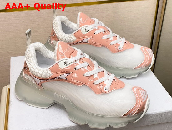 Dior Vibe Sneaker White Mesh and Pink Technical Fabric Replica
