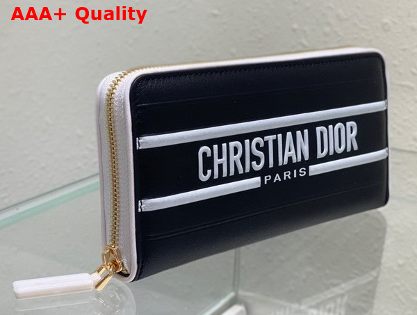 Dior Vibe Voyageur Wallet Blue Calfskin Replica