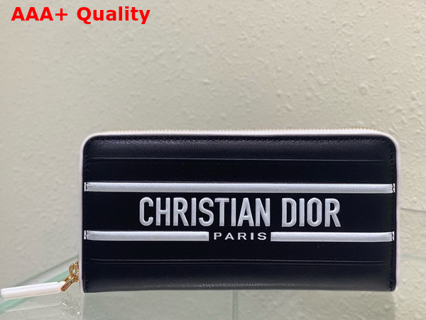 Dior Vibe Voyageur Wallet Blue Calfskin Replica