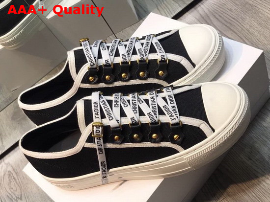 Dior Walk N Dior Sneaker in Black Canvas Replica