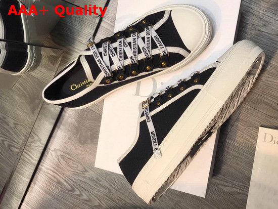 Dior Walk N Dior Sneaker in Black Canvas Replica