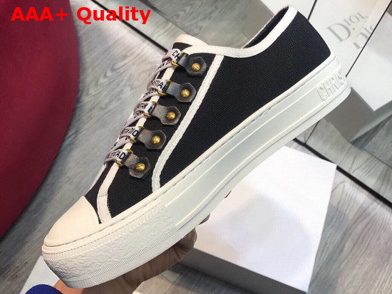 Dior Walk N Dior Sneaker in Black Canvas Replica