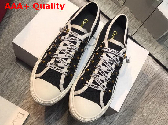 Dior Walk N Dior Sneaker in Black Canvas Replica