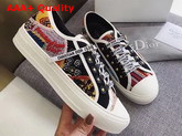 Dior Walk N Dior Sneaker in Embroidered Patchwork Fabric Replica