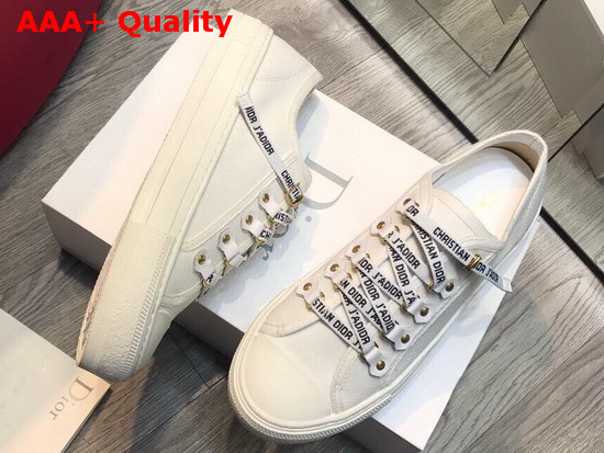 Dior Walk N Dior Sneaker in White Canvas Replica