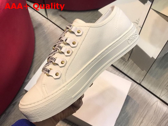 Dior Walk N Dior Sneaker in White Canvas Replica