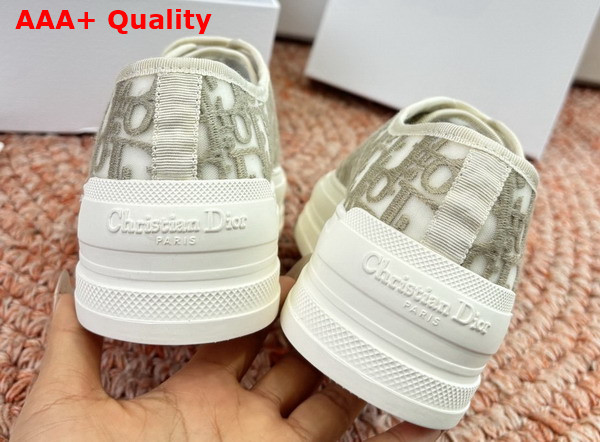 Dior Walk n Dior Sneaker in Gray Dior Oblique Embroidered Mesh Replica