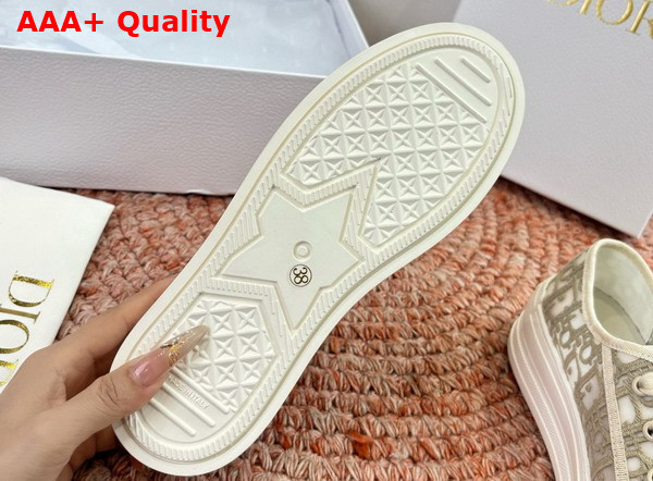 Dior Walk n Dior Sneaker in Gray Dior Oblique Embroidered Mesh Replica