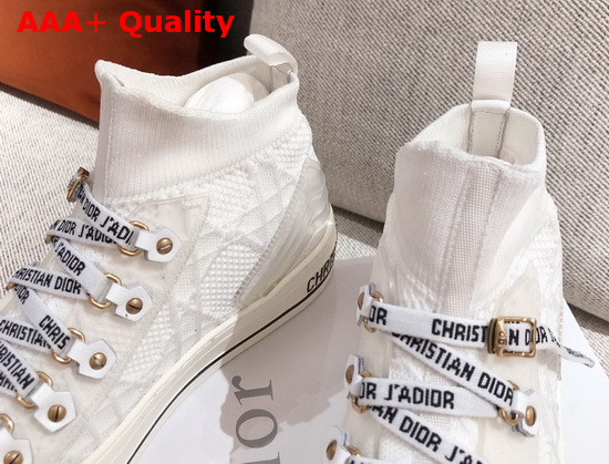 Dior Walk n Dior Sneaker in White Technical Mesh with Cannage Embroidery Replica