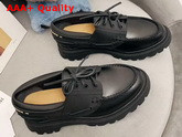 Dior Walker Boat Shoe Black Rubber and Calfskin Replica