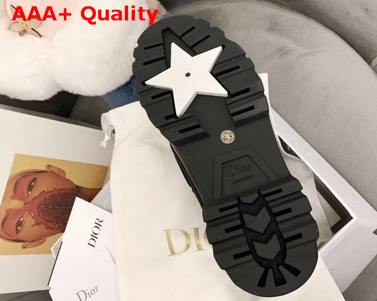 Dior Walker Boat Shoe Black Rubber and Calfskin Replica