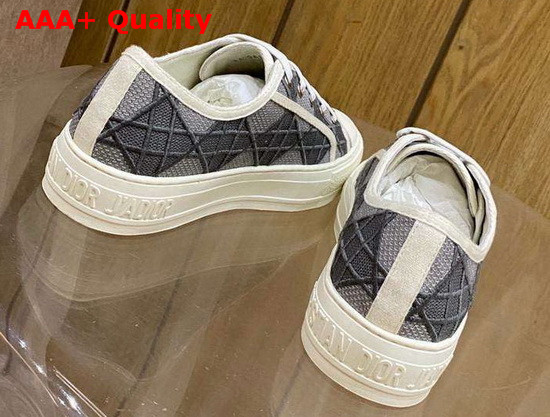 Dior WalknDior Sneaker Gray Denim with Cannage Embroidery Replica