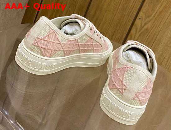 Dior WalknDior Sneaker Pink Denim with Cannage Embroidery Replica