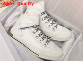 Dior WalknDior Technical Knit Mid Top Sneaker in White Replica