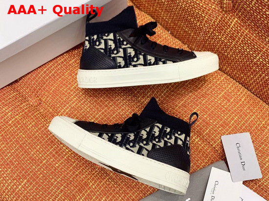 Dior WalknDior Technical Knit Oblique Mid Top Sneaker Replica