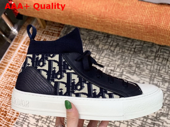 Dior WalknDior Technical Knit Oblique Mid Top Sneaker Replica