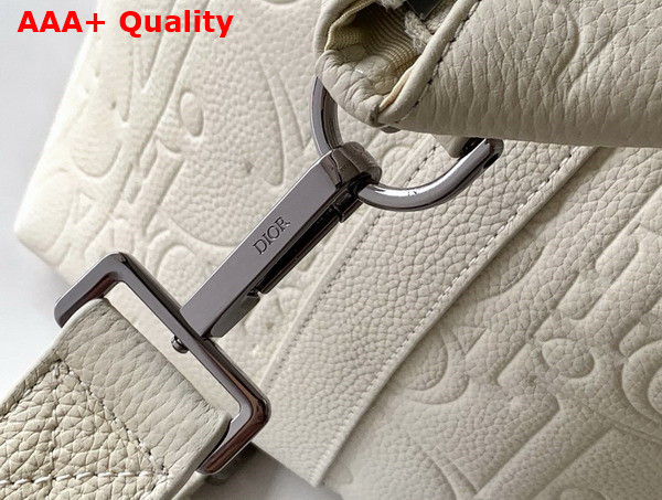 Dior Weekender 40 Beige Dior Gravity Outline Leather and Beige Grained Calfskin Replica