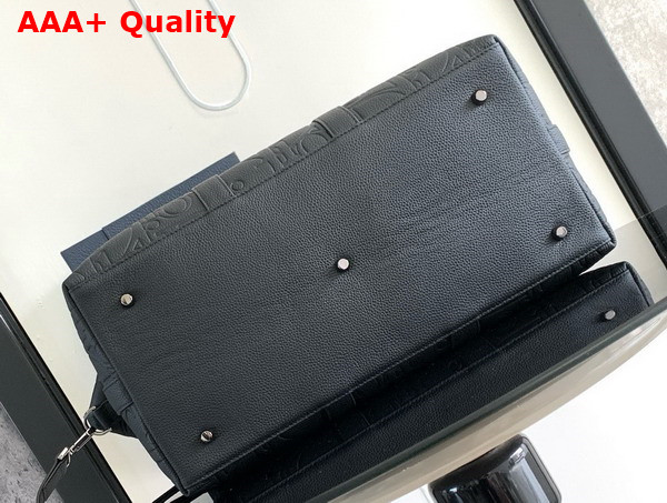 Dior Weekender 40 Black Dior Gravity Leather and Black Grained Calfskin Replica