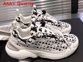 Dior White Dior Oblique B24 Sneaker with Cannage Motif Replica