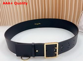 Dior Wide Belt in Black Calfskin Replica