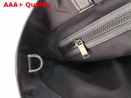 Dior X Kaws Tote in Black Nylon with Blue Dior Logo Replica