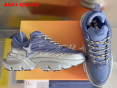 Dior and Lewis Hamilton B44 Blade Sneaker Limited and Numbered Edition Gradient Blue and Silver Tone Mesh with Gradient Blue and Silver Tone Technical Fabric Replica