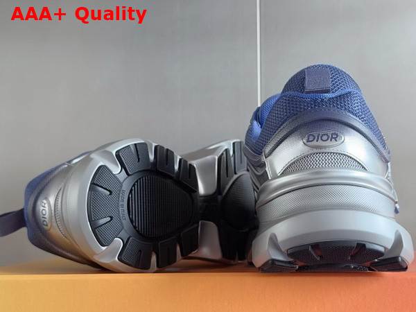 Dior and Lewis Hamilton B44 Blade Sneaker Limited and Numbered Edition Gradient Blue and Silver Tone Mesh with Gradient Blue and Silver Tone Technical Fabric Replica