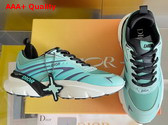 Dior and Lewis Hamilton B44 Blade Sneaker Limited and Numbered Edition Gradient Green Technical Mesh and Gradient Green Technical Fabric Replica