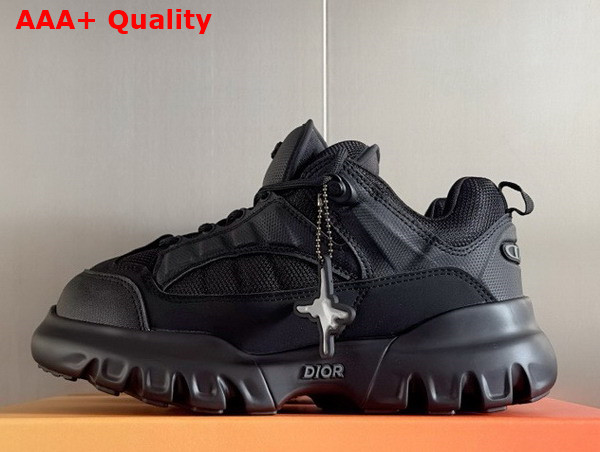 Dior and Lewis Hamilton Dior Snow Derby Shoe Limited and Numbered Edition Black Technical Mesh and Black Leather Effect Technical Fabric Replica