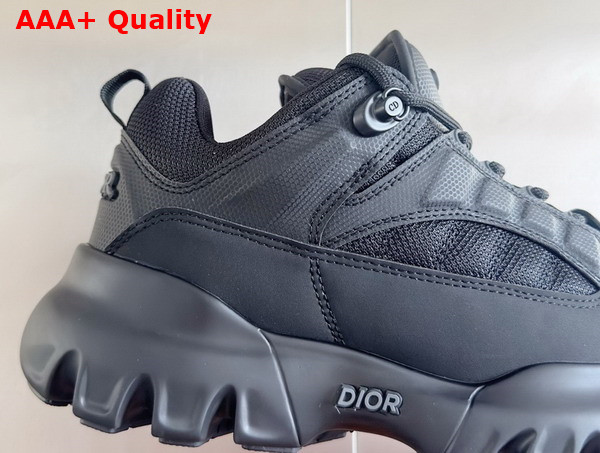 Dior and Lewis Hamilton Dior Snow Derby Shoe Limited and Numbered Edition Black Technical Mesh and Black Leather Effect Technical Fabric Replica