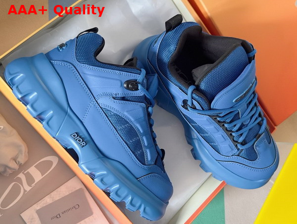 Dior and Lewis Hamilton Dior Snow Derby Shoe Limited and Numbered Edition Blue Technical Mesh and Blue Leather Effect Technical Fabric Replica