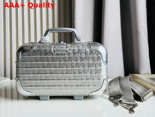 Dior x Rimowa Lock Case Silver Dior Oblique Replica