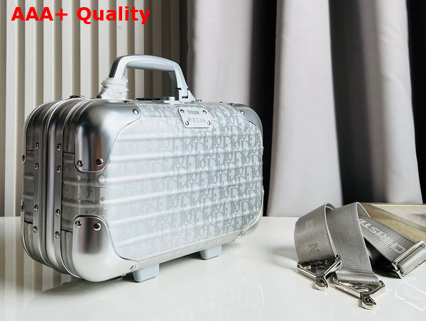 Dior x Rimowa Lock Case Silver Dior Oblique Replica
