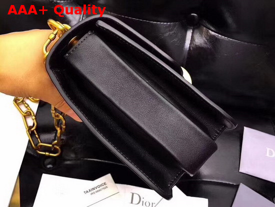 Dior21st Flap Bag in Black Lambskin Replica