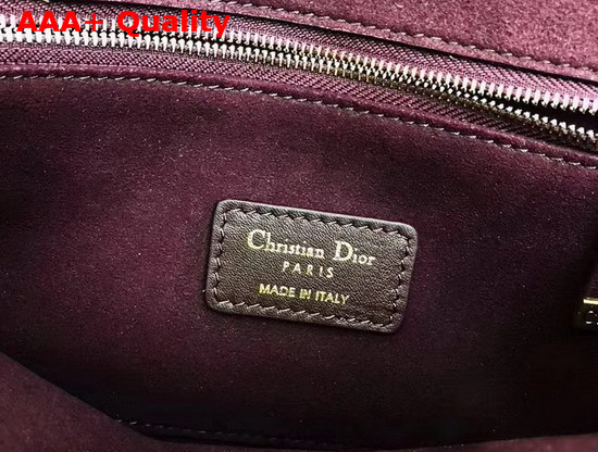 Dior21st Flap Bag in Burgundy Lambskin Replica