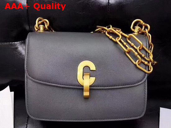 Dior21st Flap Bag in Grey Lambskin Replica