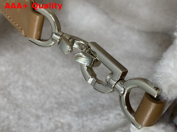 DiorAlps Medium Dior Toujours Vertical Tote Bag in Bige Macrocannage Suede Calfskin and Ecru Merino Wool Replica