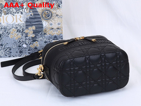 DiorTravel Vanity Case in Black Cannage Lambskin Replica