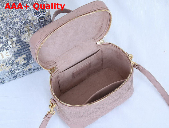 DiorTravel Vanity Case in Pink Cannage Lambskin Replica