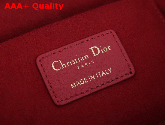 DiorTravel Vanity Case in Red Cannage Lambskin Replica