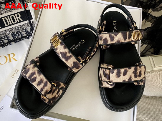Dioract Sandal Beige Multicolor Mizza printed Technical Fabric Replica